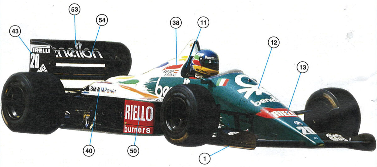 1/43 Benetton B186 Mexico GP