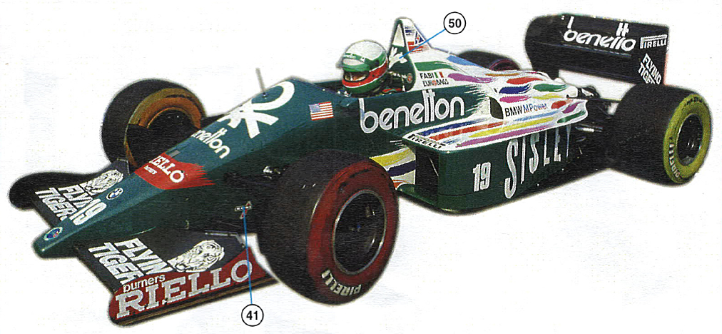 1/43 Benetton B186 Detroit GP