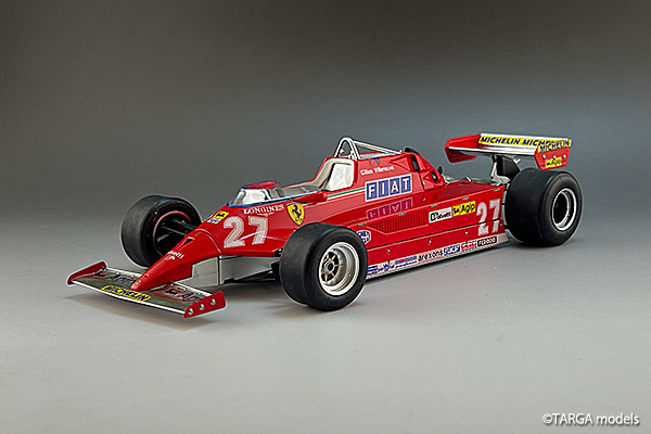 TTAF20PP1310 1/20 Ferrari 126CK 1981 #27 Gilles Villeneuve by TARGA models