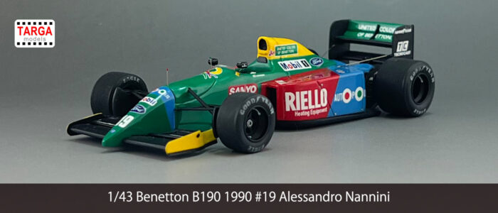 TTAF43WP1060 1/43 Benetton B190 1990 #19 Alessandro Nannini